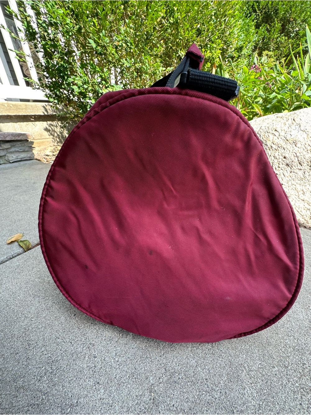 Disney Vintage Marathon Burgundy Duffel Bag with Mickey Graphic - Picture 5 of 9